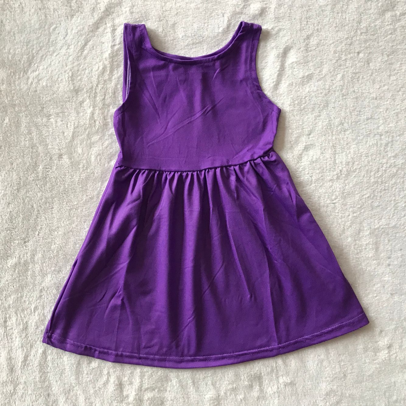 RTS SALES NO MOQ G4-23-*/* Purple sleeveless dress