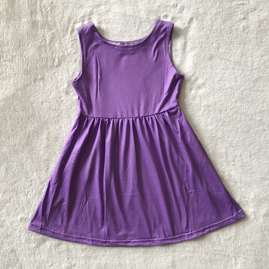 RTS SALES NO MOQ G4-23-4; Light purple sleeveless dress