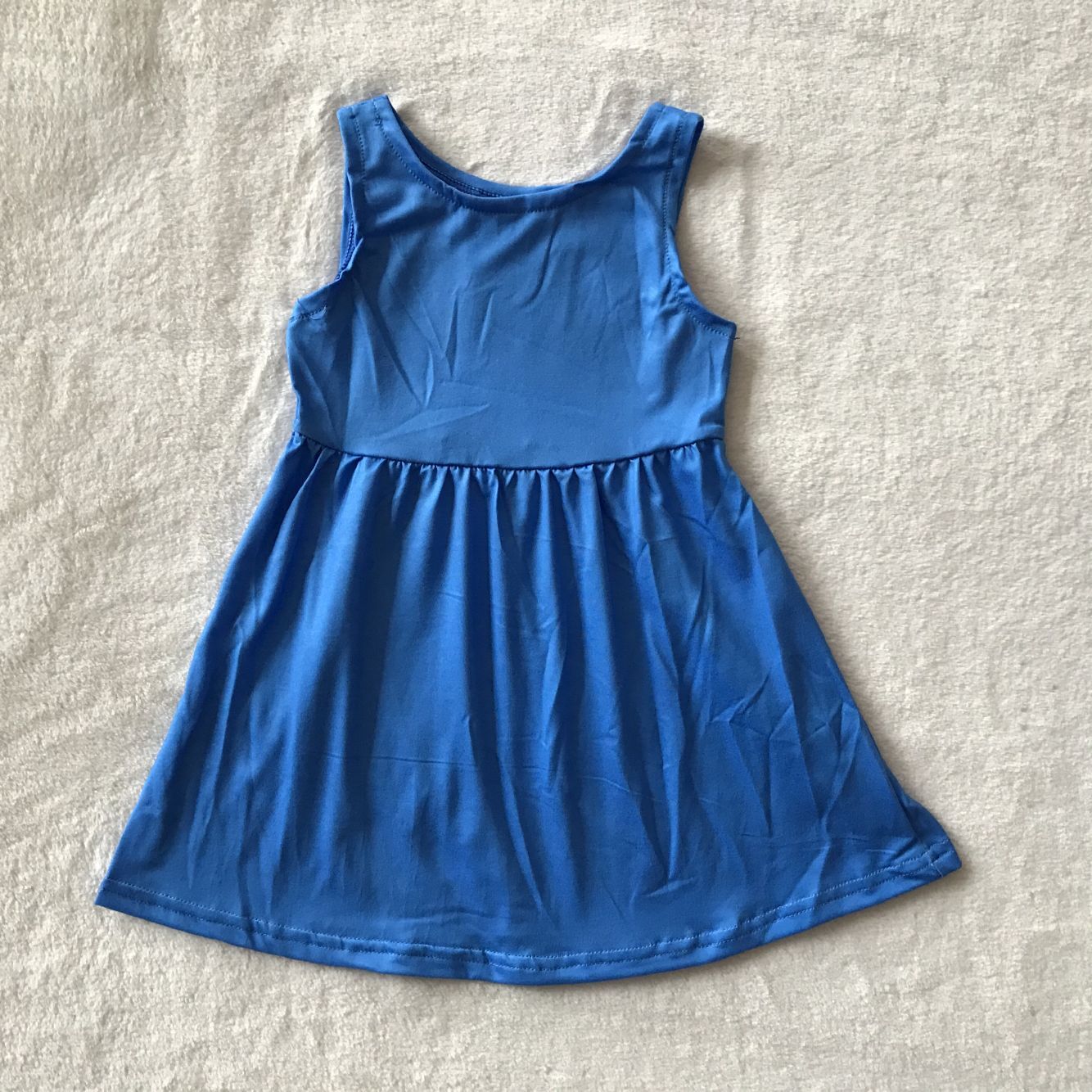 RTS SALES NO MOQ G4-7-2'. Deep blue sleeveless dress