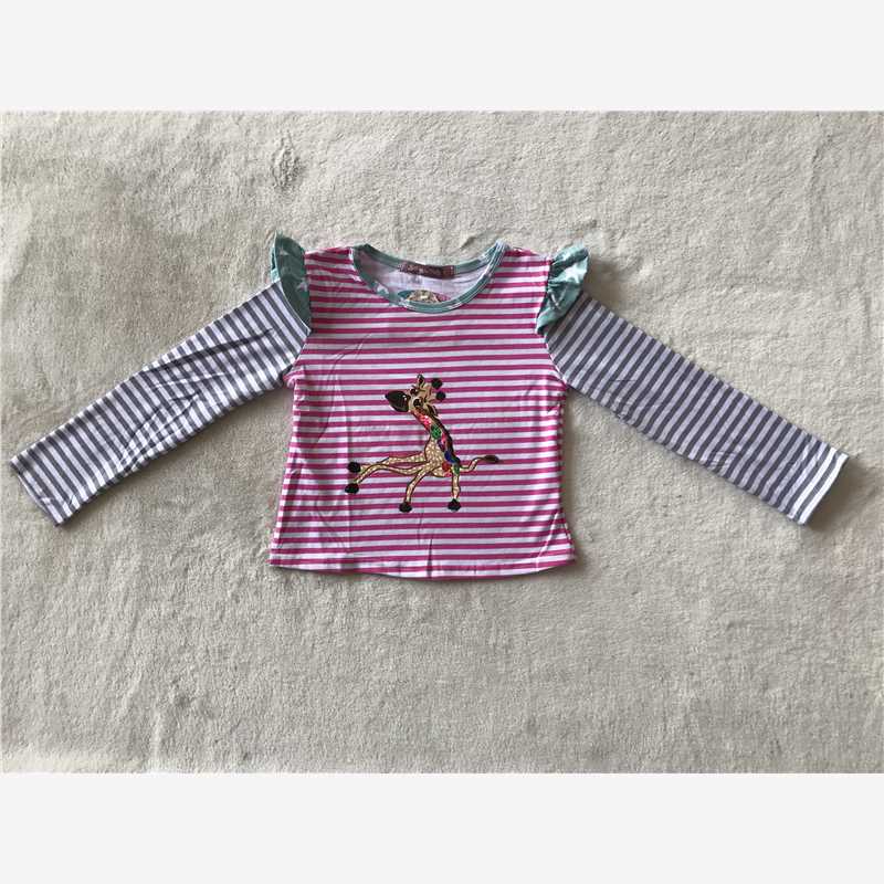 RTS SALES NO MOQ G3-20-6;'; Striped long-sleeved top