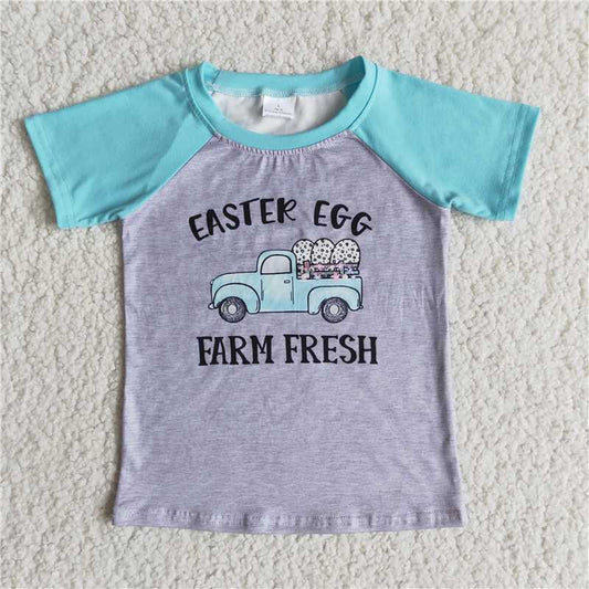 E7-15 EASTEK EGG Truck Blue Short Sleeve