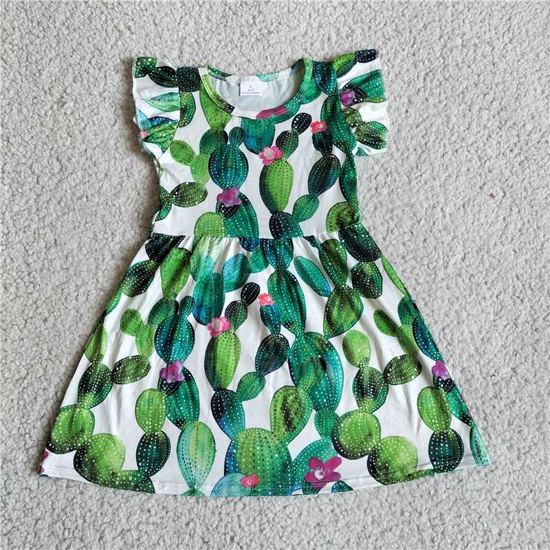 cactus flying sleeve dress 仙人掌飞袖裙