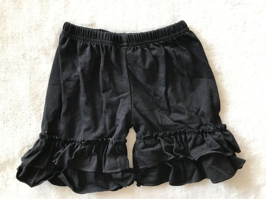 G2-12-6* Black two-layer lace shorts