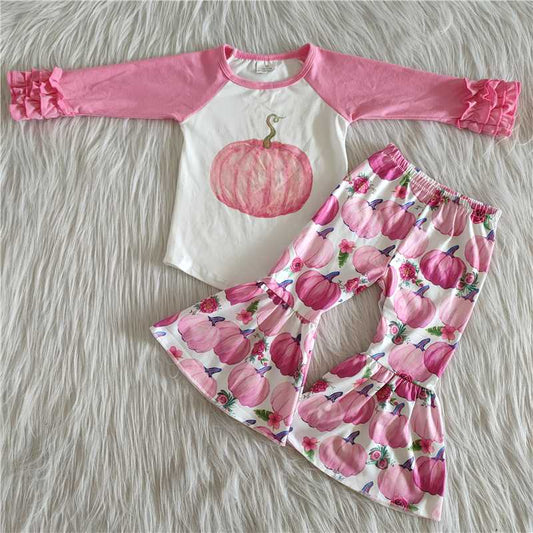 6 A8-30 Pink Pumpkin Long Sleeve Suit