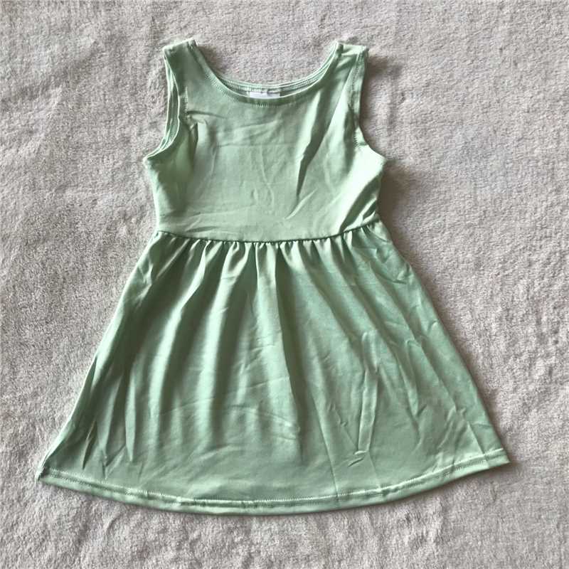 RTS SALES NO MOQ G4-23-1-- Light green sleeveless dress