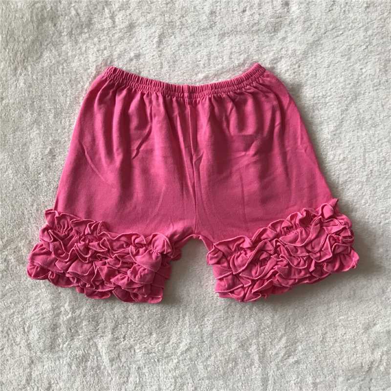 G2-4-5【.】 Light rose pink three-layer lace shorts