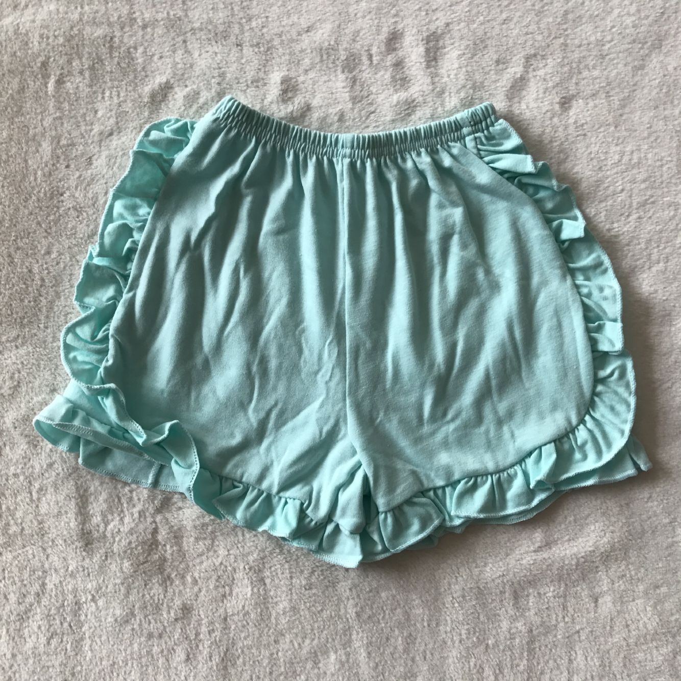 G5-4-**6 Light blue one-layer lace shorts