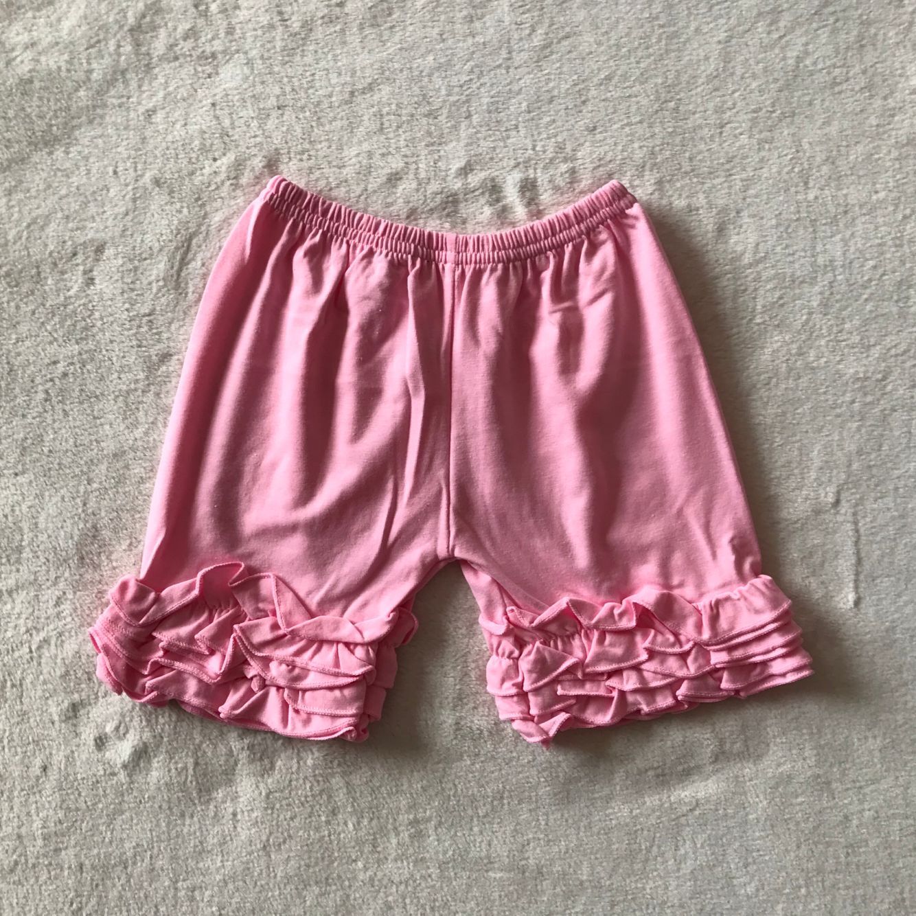 G5-12-3[ Pink three-layer lace shorts