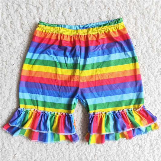 G2-4-5*// Girls' colorful striped shorts