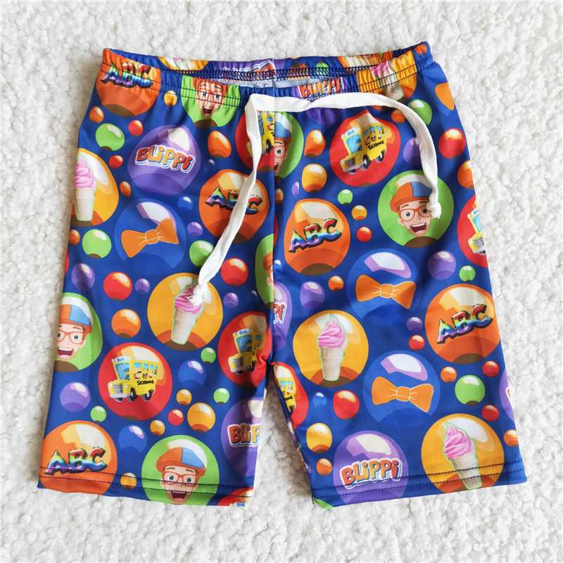 RTS E12-29 blippi boys swimming trunks