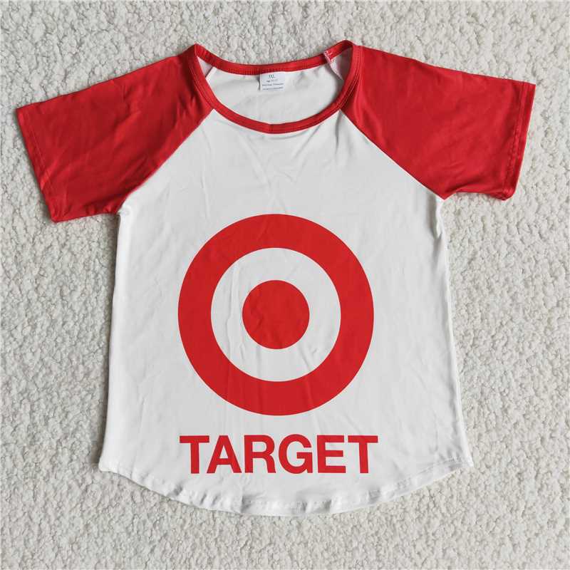 G3-3-5/; TARGET Red short-sleeved top