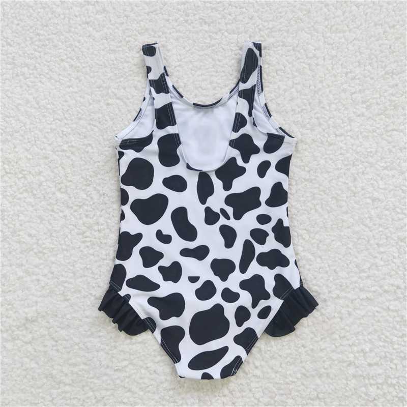 RTS cowgirl star navy blue one-piece swimsuit Cow print one piece swimsuit  Cow print one piece swimsuit