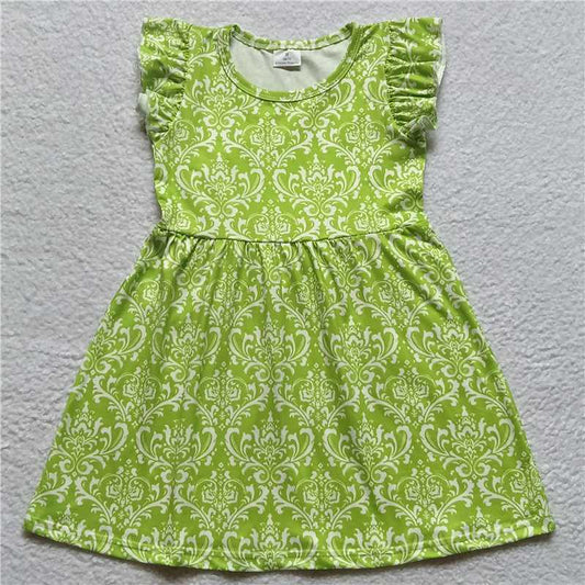 G5-6./; White pattern green flying sleeves skirt