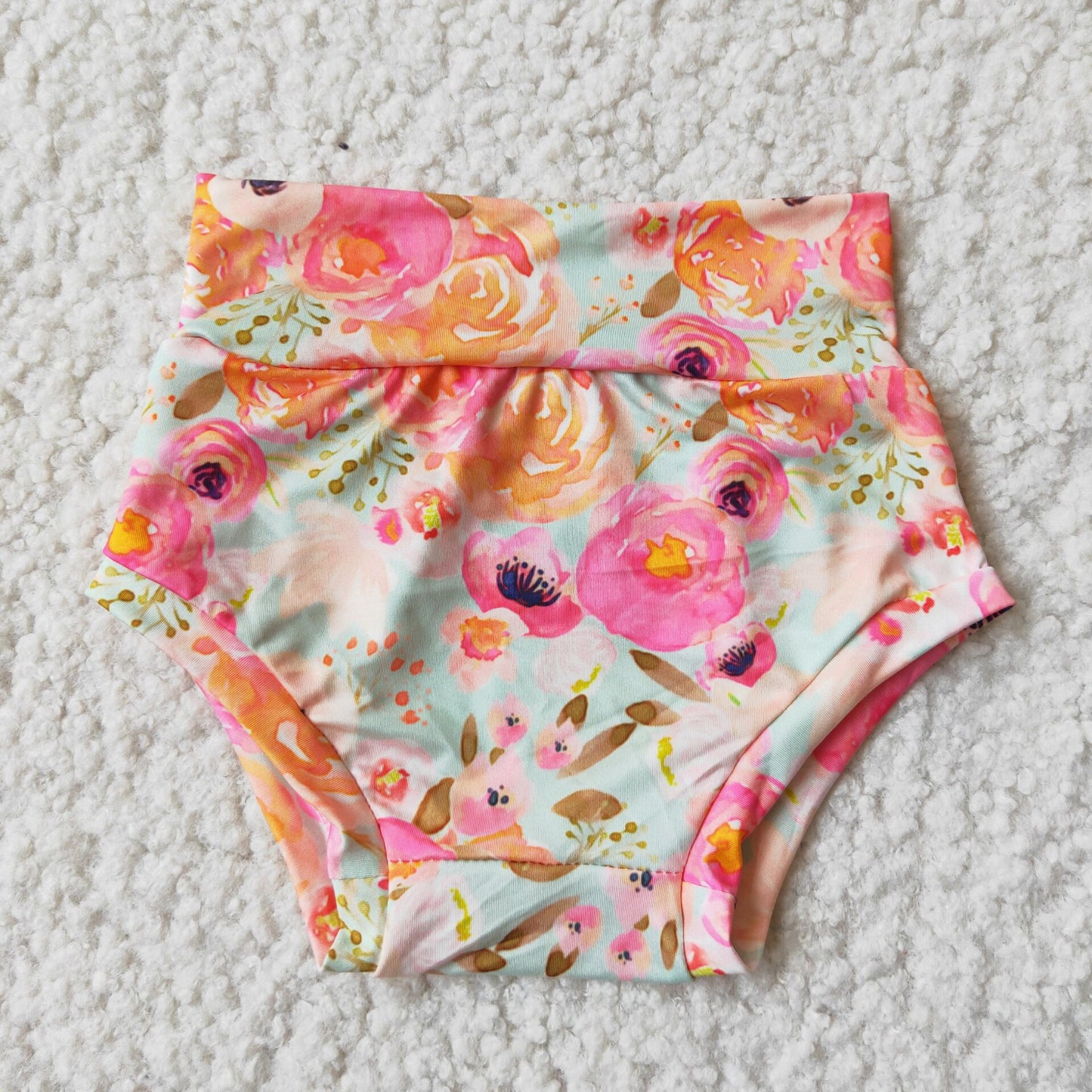 G2-12-5[ Pink flower dark green thong