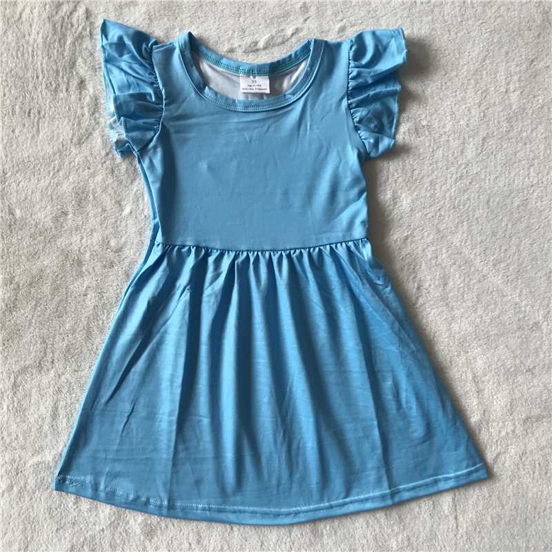 RTS SALES NO MOQ G4-3-7 Blue sleeveless dress