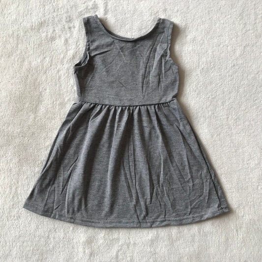 RTS SALES NO MOQ G3-22- Black and gray sleeveless dress