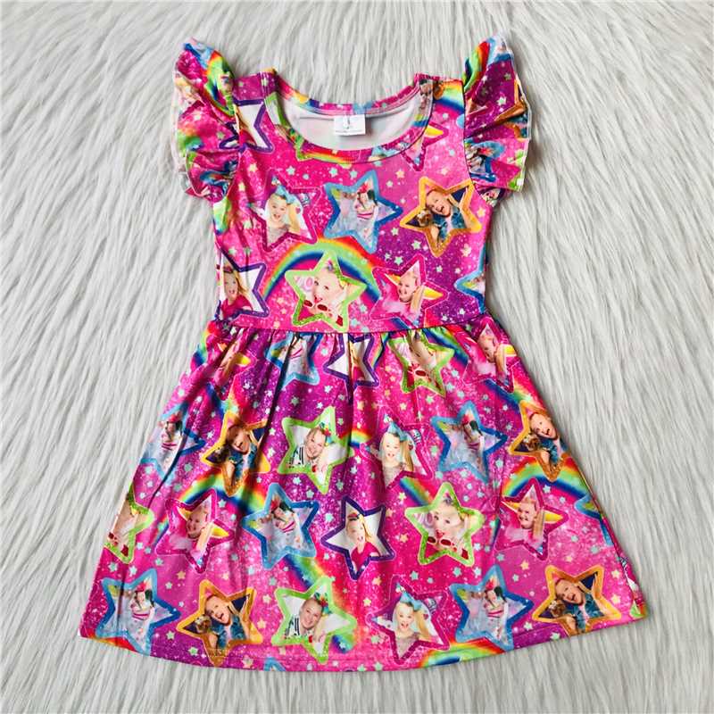 Rainbow JOJO flying sleeve dress 彩虹JOJO 飞袖裙