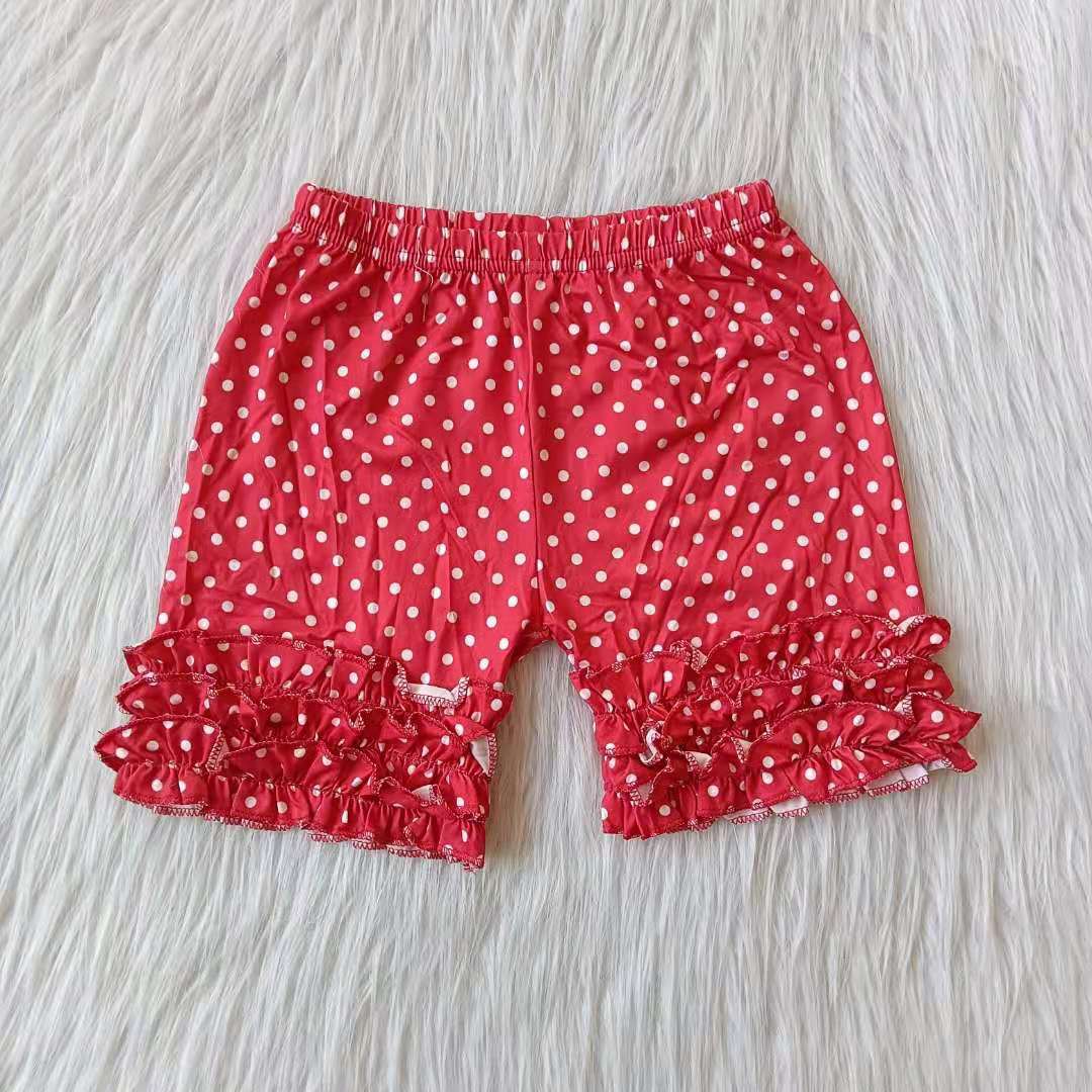 G2-4-2/* Polka dot three-layer lace shorts