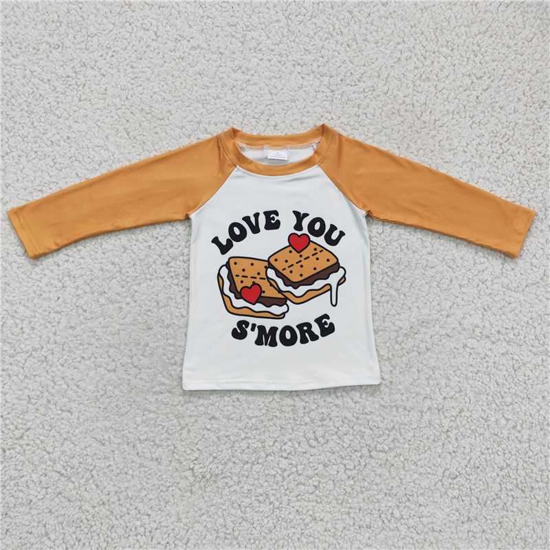 RTS NO MOQ Baby Boys Valentine Long Sleeve tops