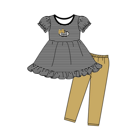 PRE ORDER Deadline August 16close custom no moq baby kids kids clothing Gold trouser suit