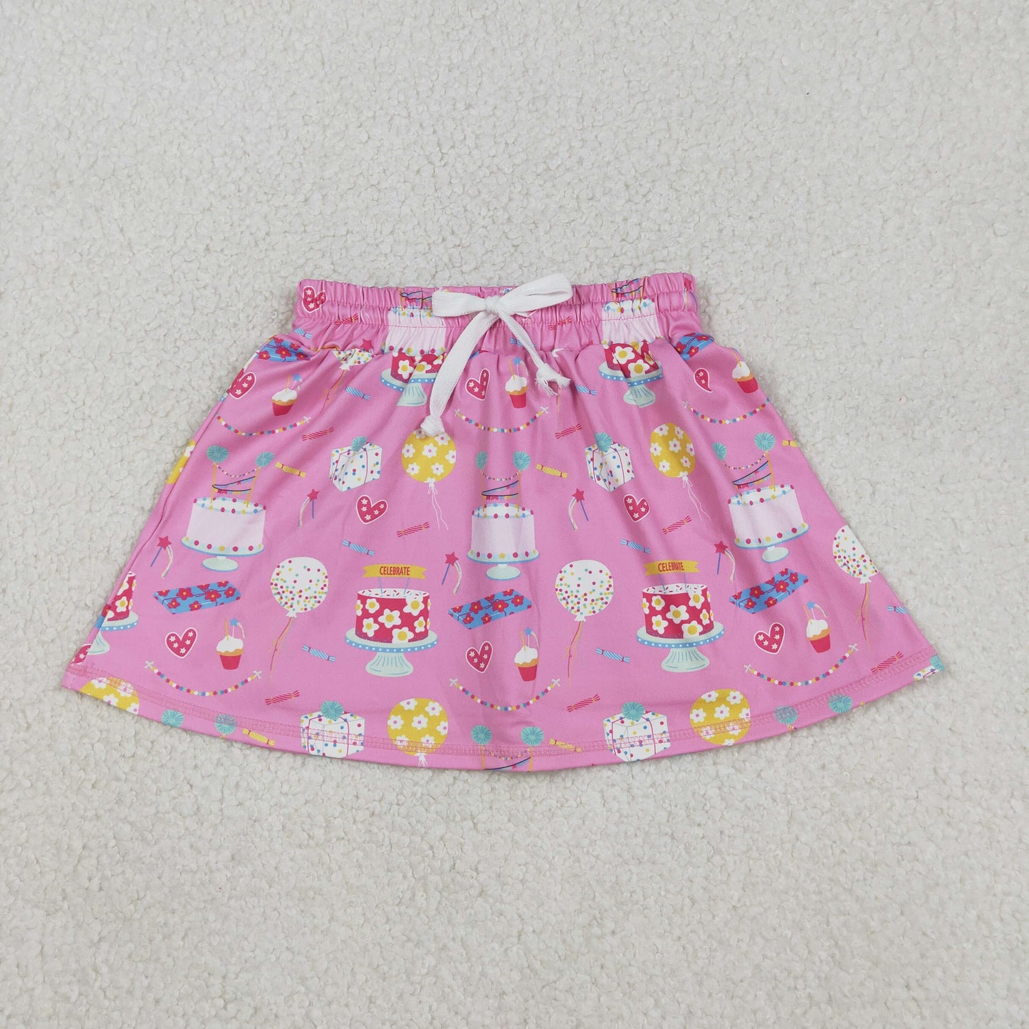 12/18m-14/16t RTS NO MOQ（In Stock ) Cake heart pink yoga skirt