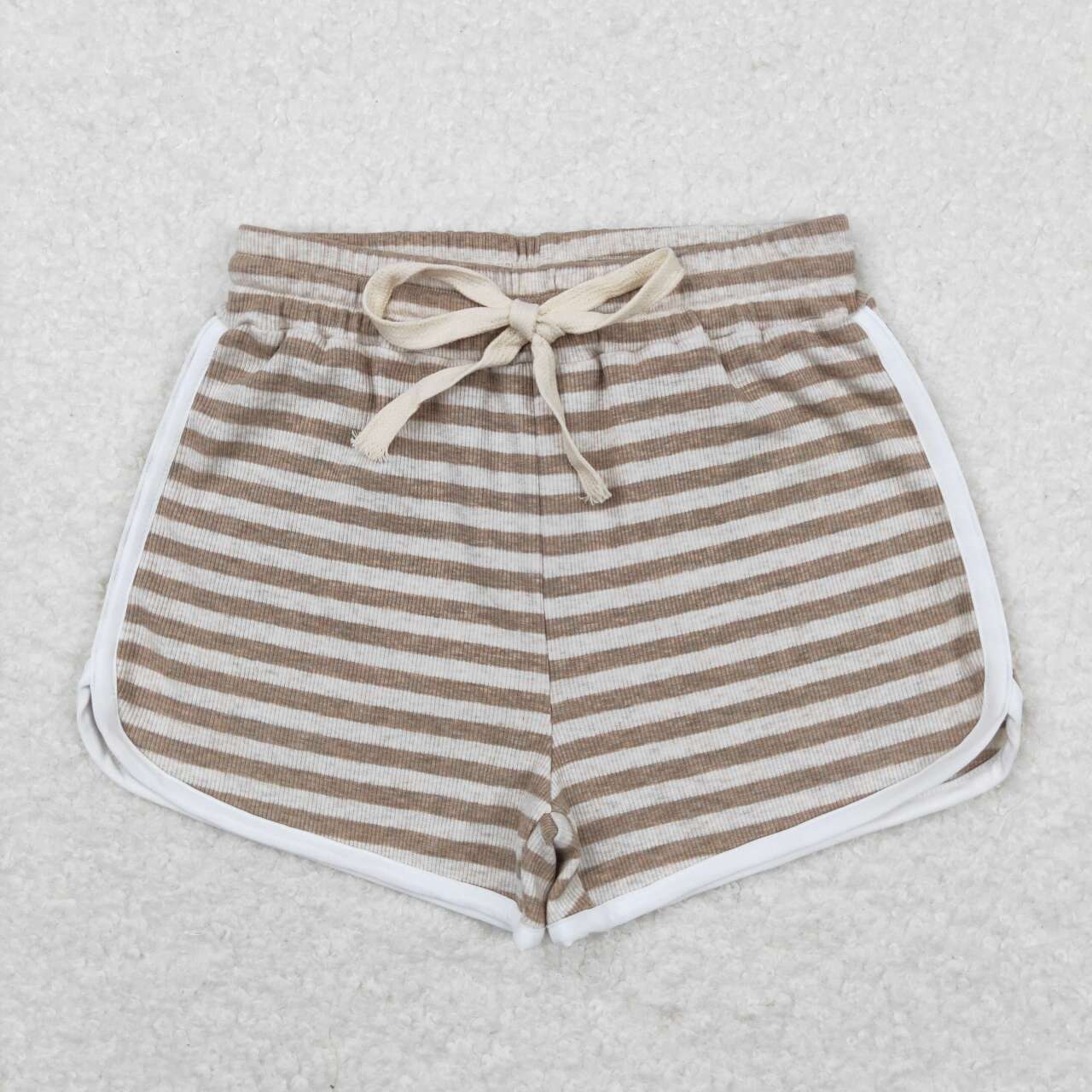RTS SS0346Brown Striped Shorts