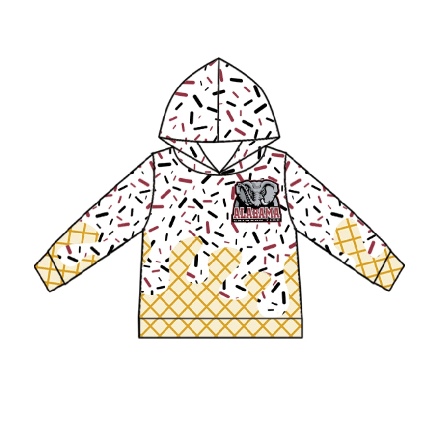 Custom Red Elephant Girls Skirt Short Sleeve Suit