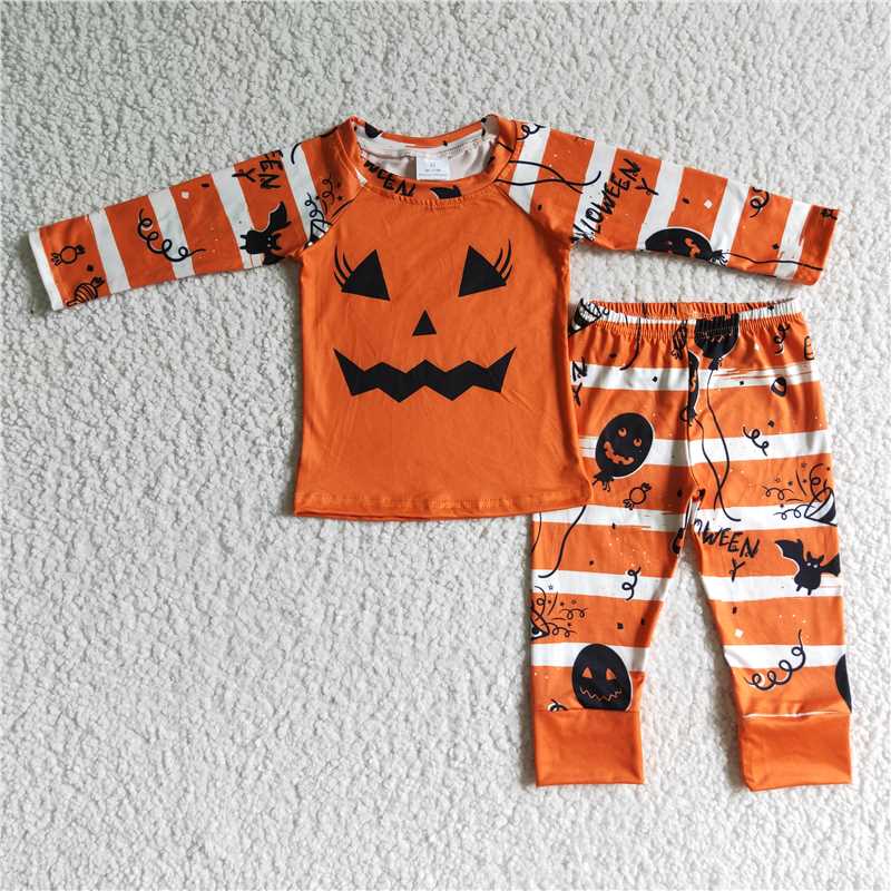RTS Mommy and Me Family Pumpkin Pajama Sets for Adults and Kids Family Pajama Sets