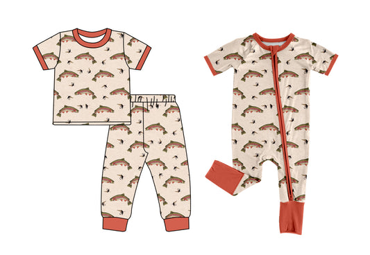 25.11.27 custom each style moq 5 eta 6-8week Sibling Sisters fishing baby boy clothes short sleeve pants sets and romper match family design