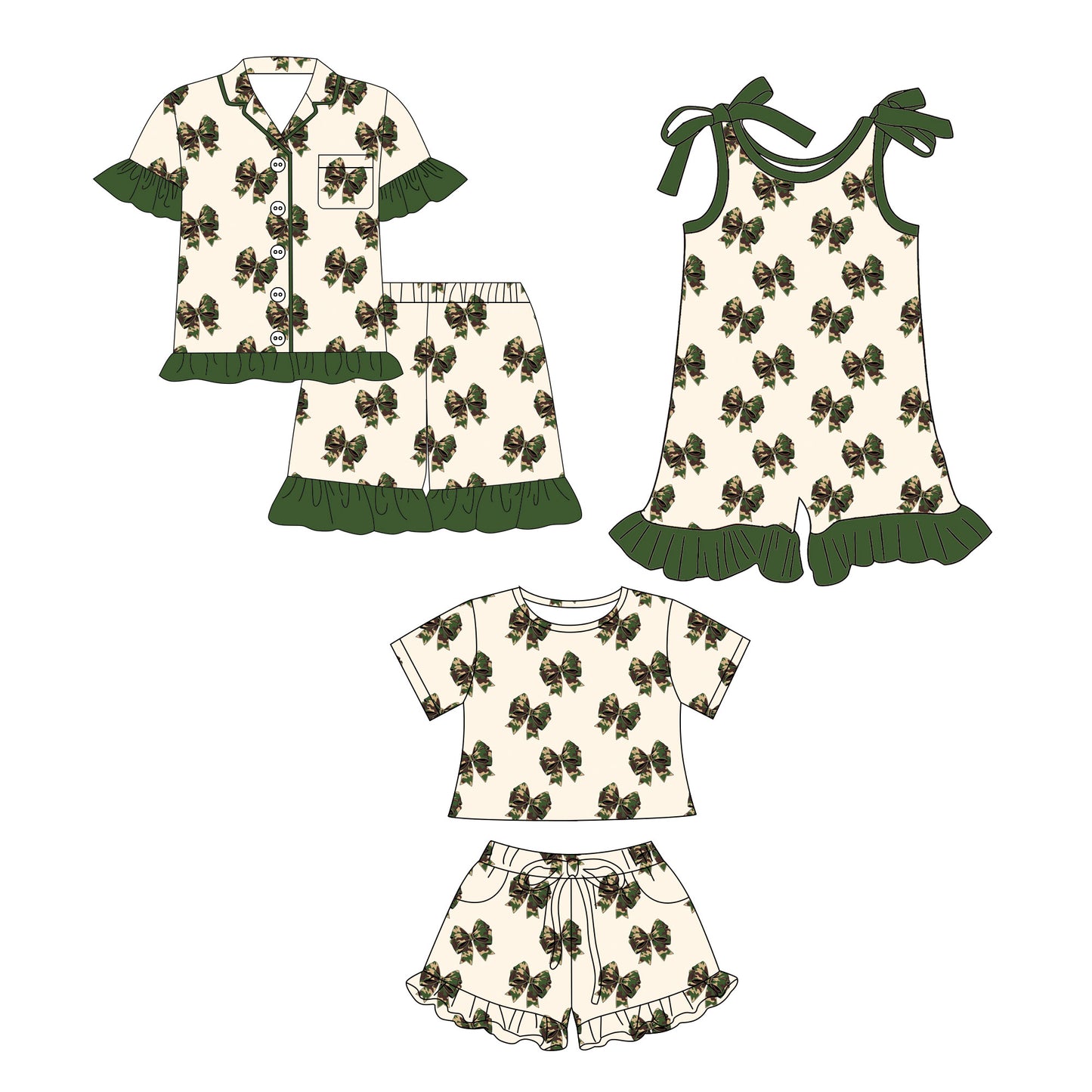 26.1.3 custom each style moq 5 eta 6-8week Sibling Sister bow baby short sleeve shorts sets 2 and jumpsuit match design