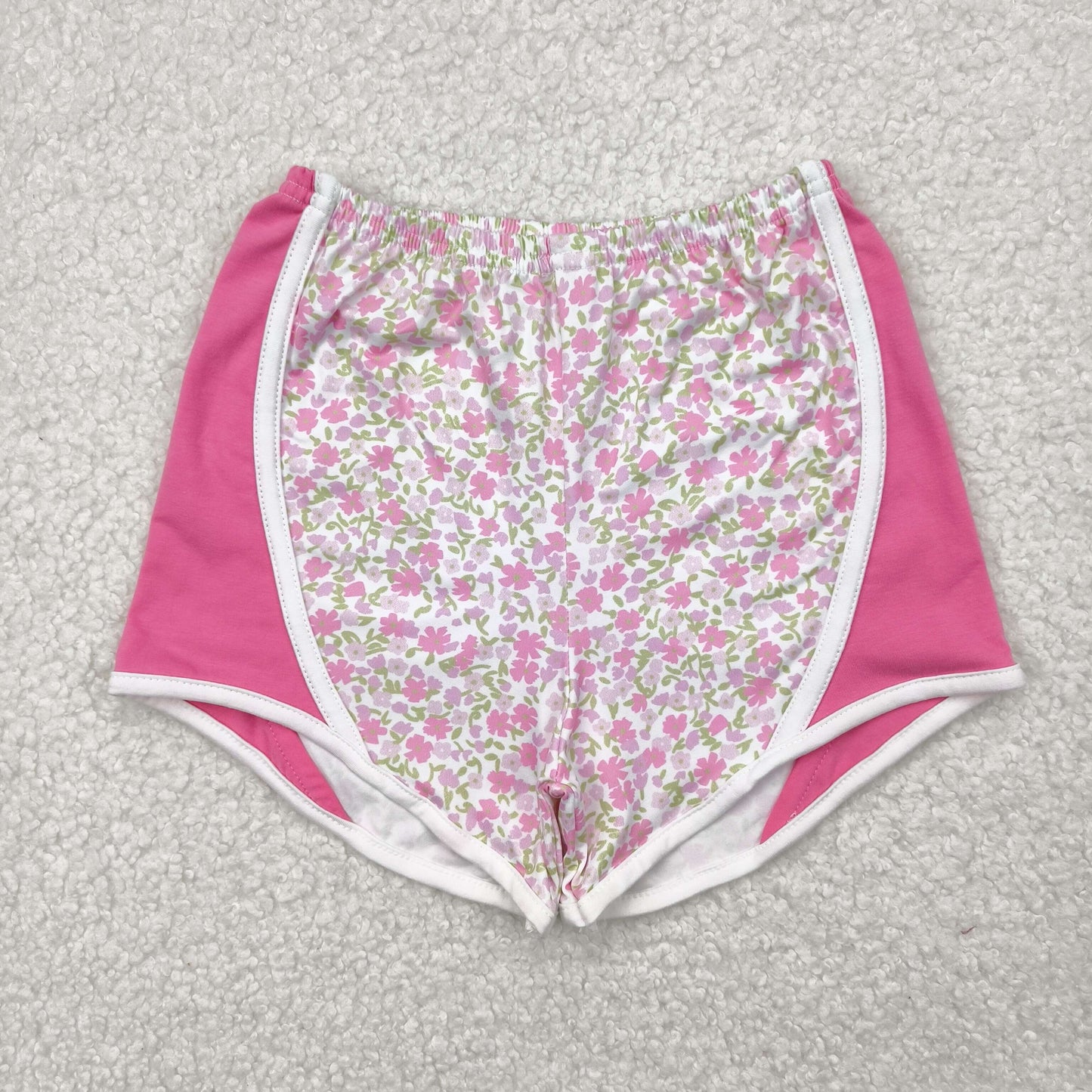 RTS NO MOQ SS0523 Floral pink shorts