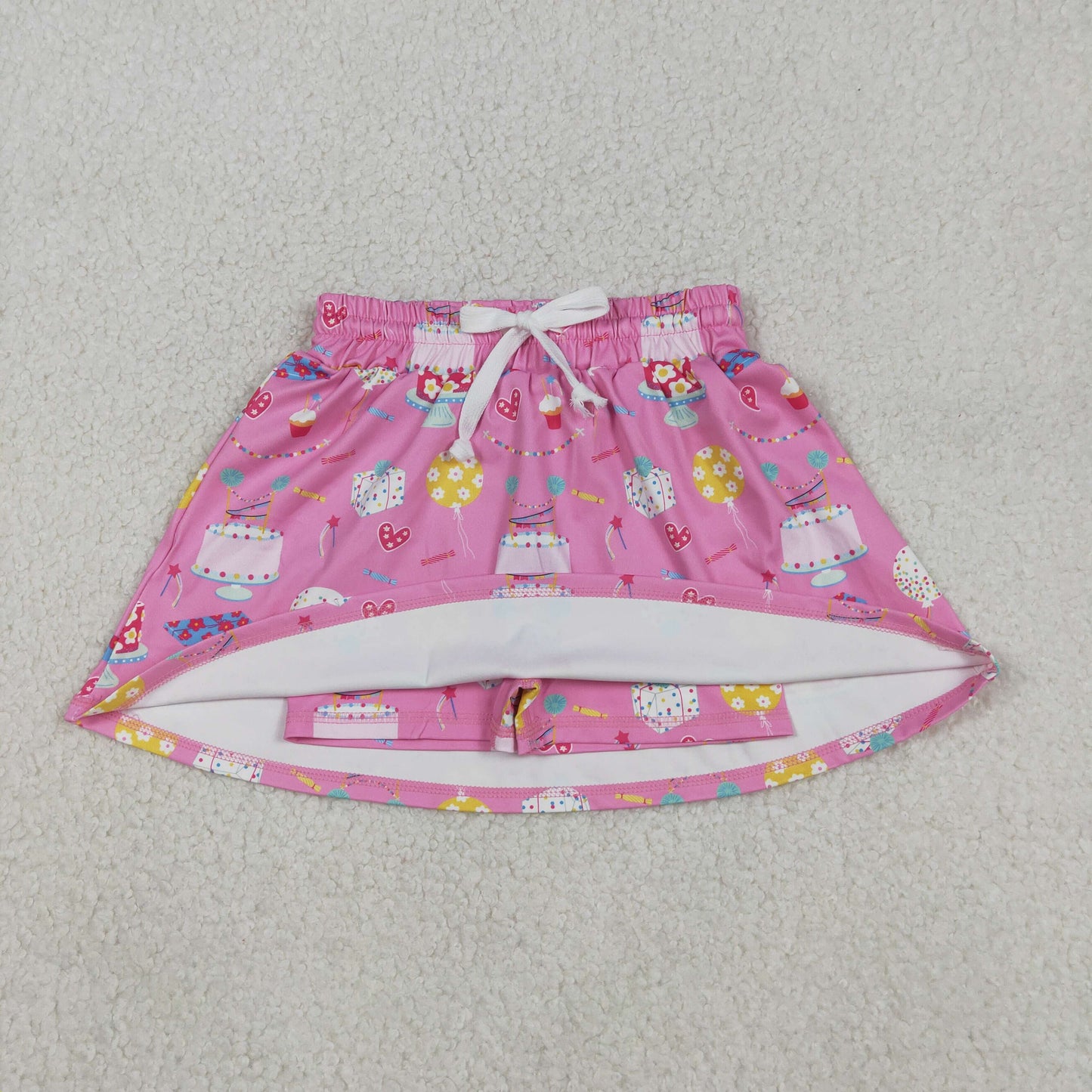 12/18m-14/16t RTS NO MOQ（In Stock ) Cake heart pink yoga skirt