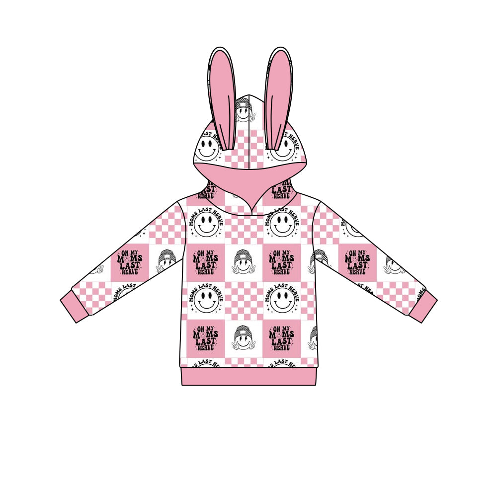 Custom moq 3 MIX SIZE eta 7/8week moq 5 eta /4/5week Boys and Girls hooded Long Sleeve Top