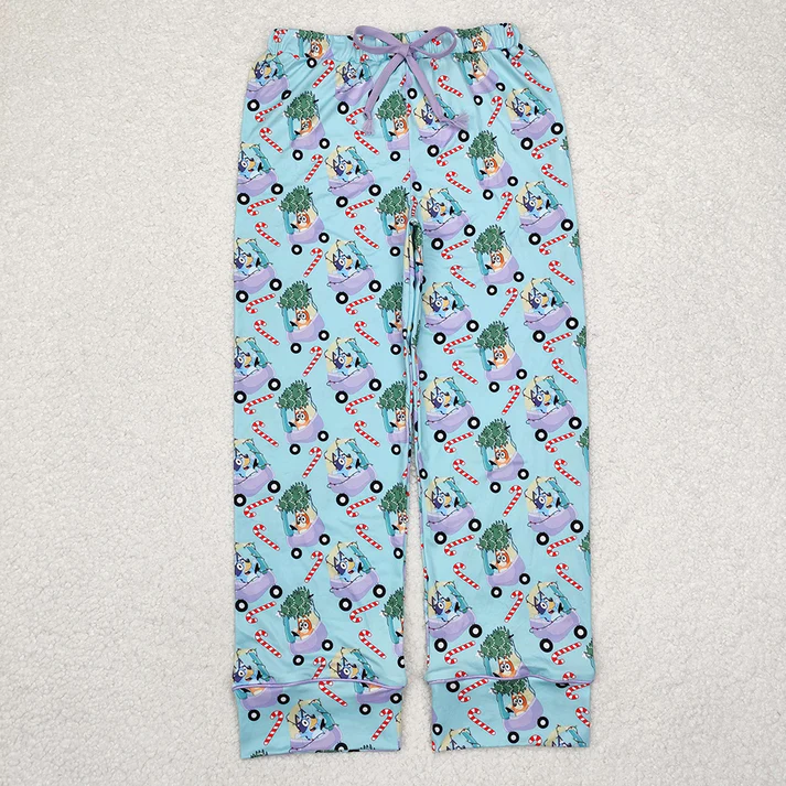 RTS NO MOQ Sibling adult clothes Christmas cartoon adult long pants