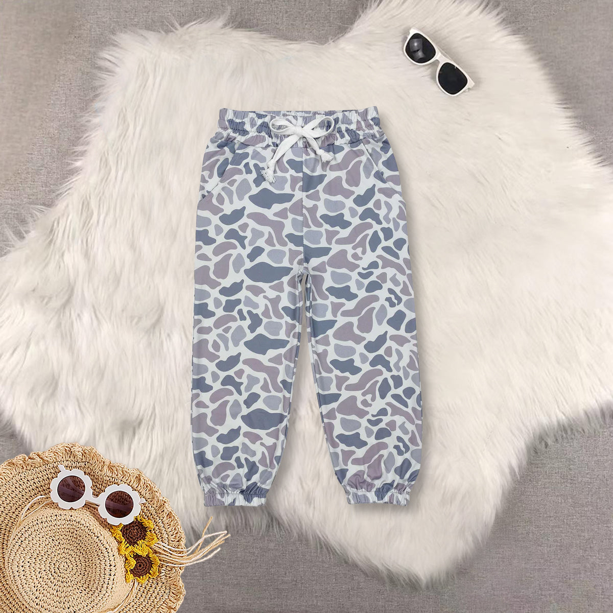 RTS NO MOQ Sibling baby boy clothes duck short-sleeved top camouflage sets and top and pants