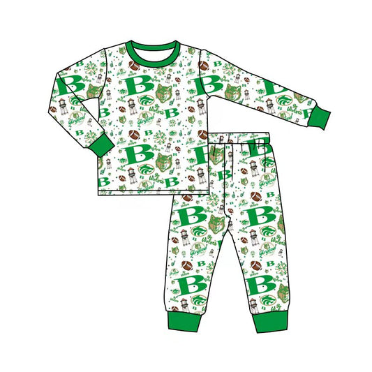 Custom moq 3 eat about 6/8weeks moq 5 eta 5/6weeks boys long sleeve and long pants pajamas set