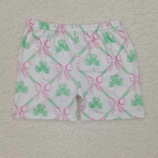 RTS SALES NO MOQ Clover Bow Shorts