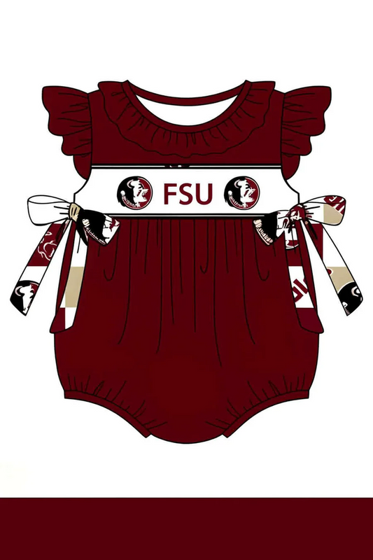 PRE ORDER Deadline August 2 close  custom no moq baby girls kids clothing Summer maroon short-sleeved bubble