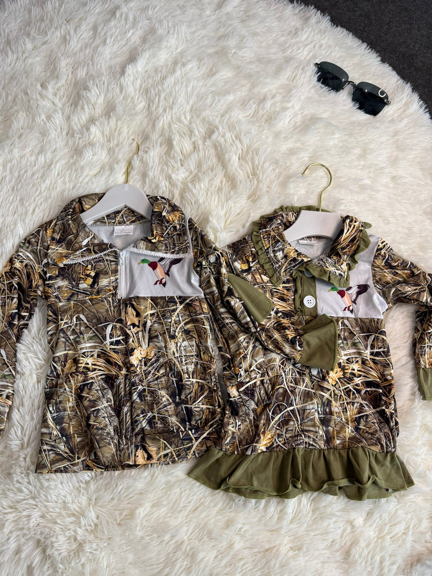 RTS NO MOQ Sibling baby boy clothes clothes Brown Dead Leaves Zippered Long Sleeve Jacket