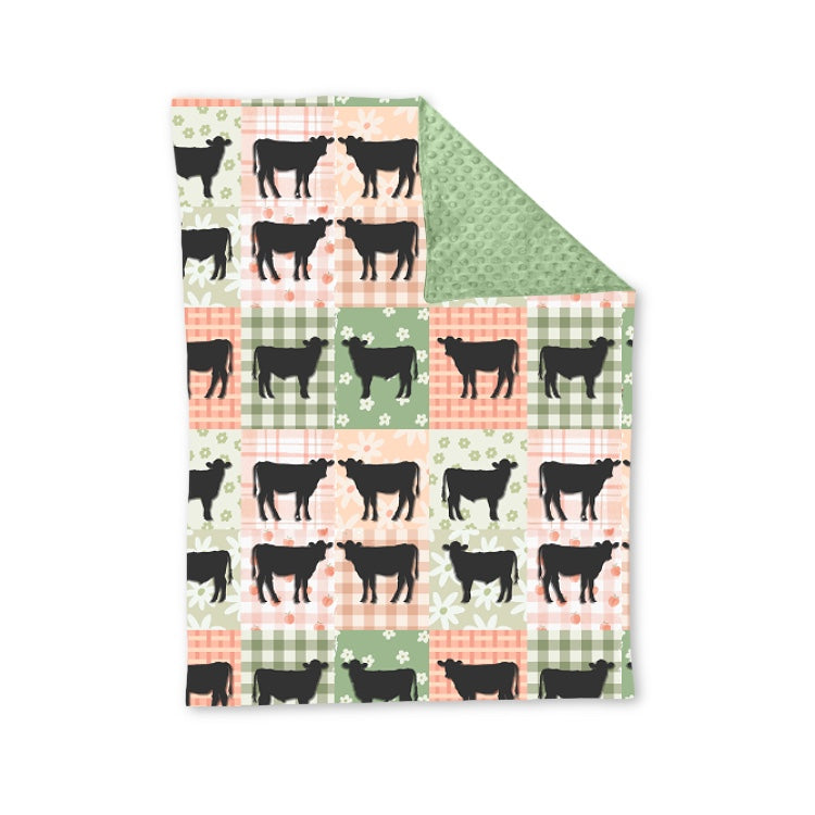 Deadline July 31th close custom no moq eta 6-7weeks Farm Cows blanket