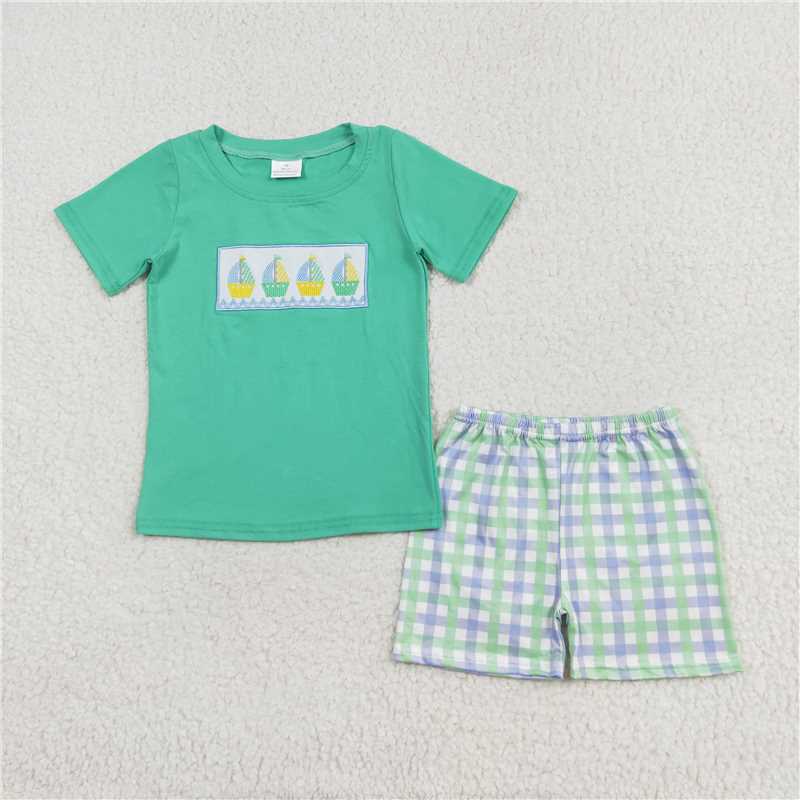 Baby Boys Shirt Shorts Summer Brother Rompers Outfits Clothes Sets