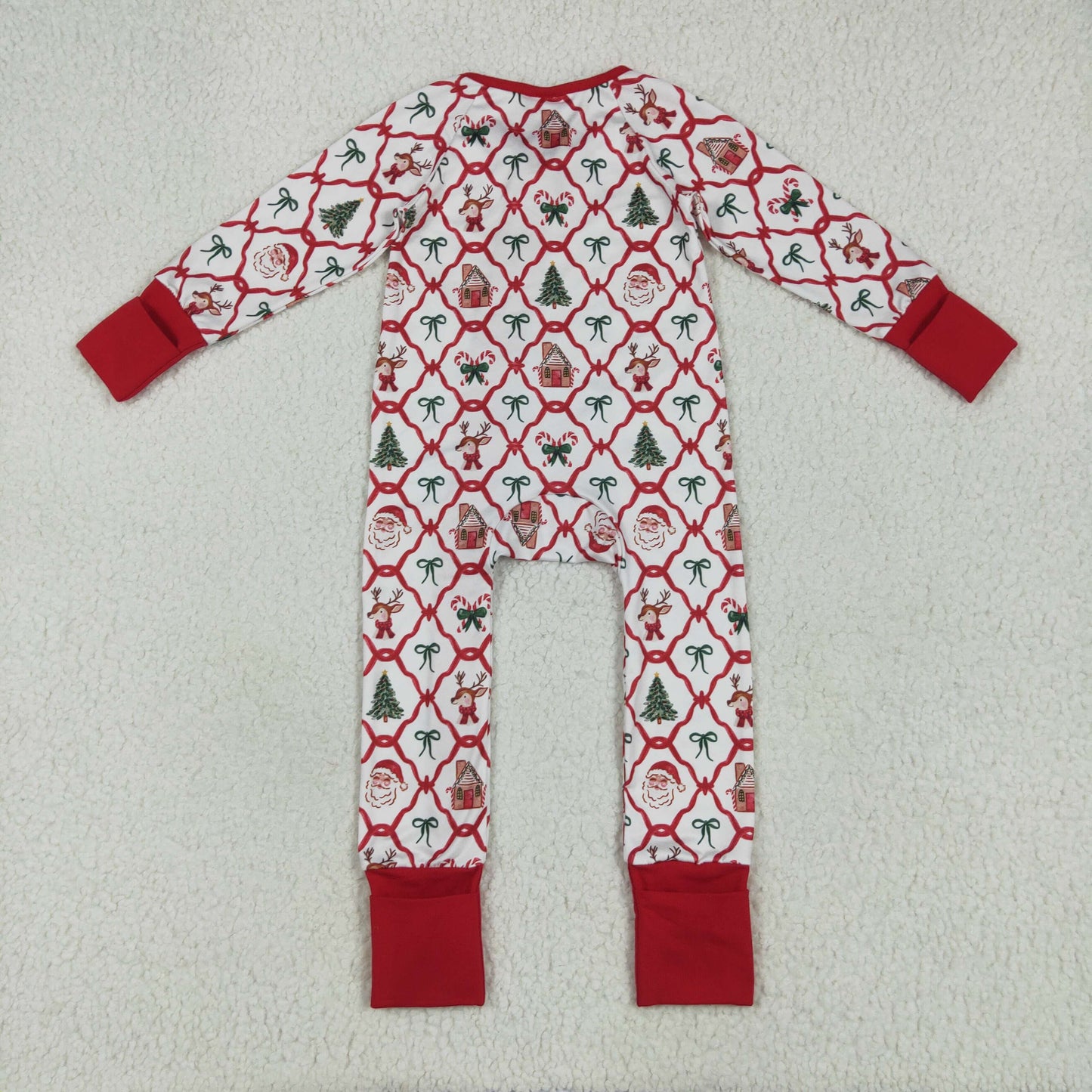 RTS NO MOQ Sibling Baby boy girls clothesChristmas long-sleeve rompers