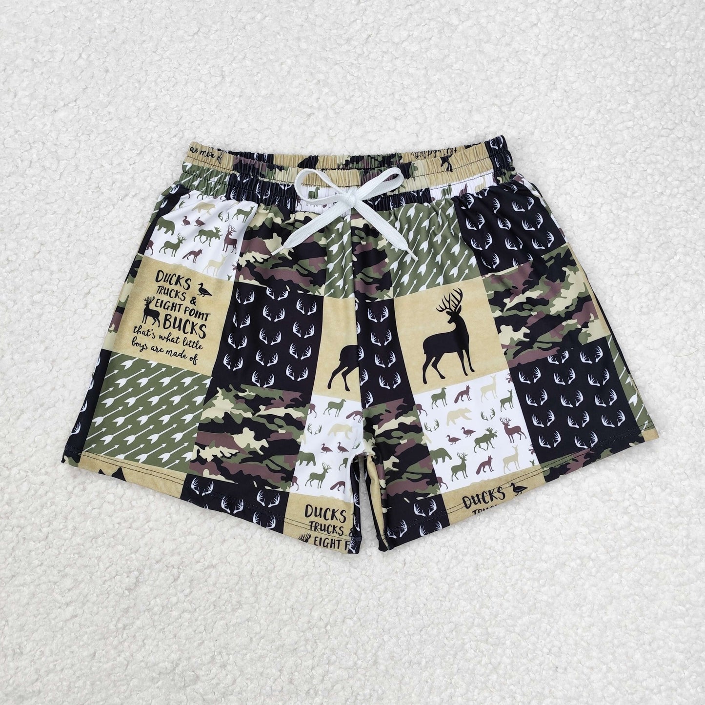 RTS NO MOQ Baby Boys Camouflage Trunks Bottoms Swimsuits