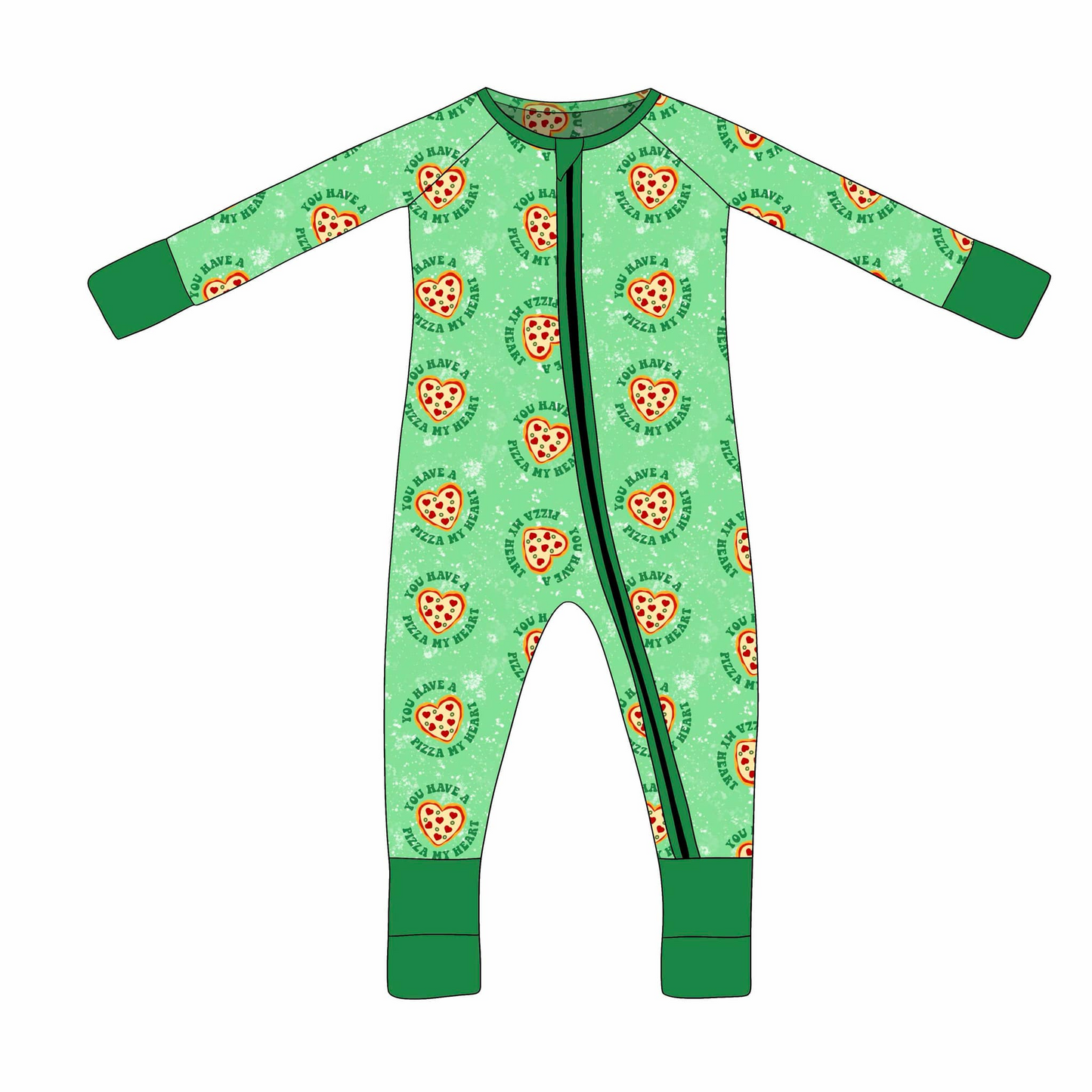 Deadline November 30 custom no moq eta 6-8weeks Long-sleeved green heart biscuit snack crawler