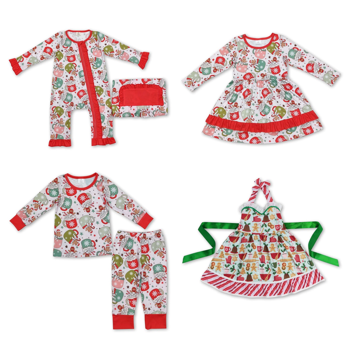 RTS NO MOQ GSD1344 GLD0732 LR1509 BLP0783  Red Teacup Bear Climbing Suit & Long Sleeve Suit & Dress