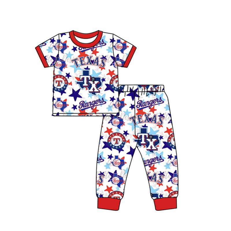 Boys team TEXAS short-sleeved pants set