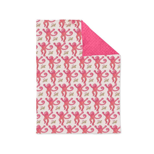 BL0128 baby newborn pink blanket