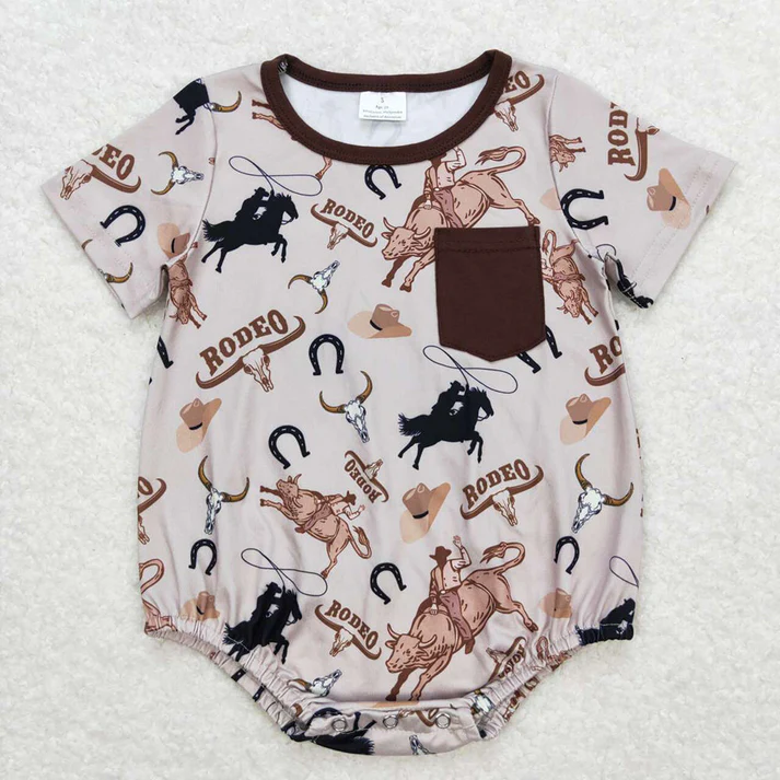 RTS NO MOQ Baby boy clothes Shorts Sleeve Romper Mixed Sizes