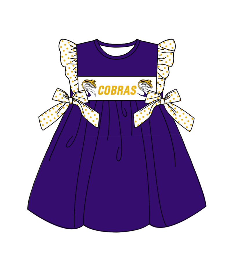 custom moq 3 eta 6-7weeks baby girls clothes flying Sleeves Dress