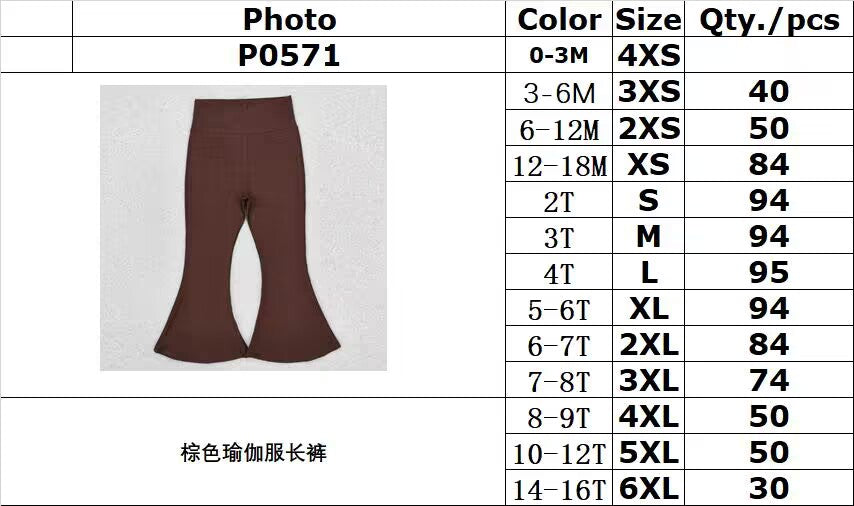 RTS NO MOQ ETA 5/7days P0571 Brown yoga pants